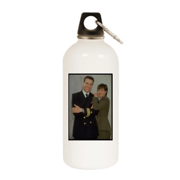 Catherine Bell White Water Bottle With Carabiner