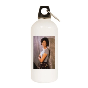 Catherine Bell White Water Bottle With Carabiner