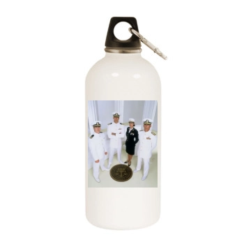 Catherine Bell White Water Bottle With Carabiner