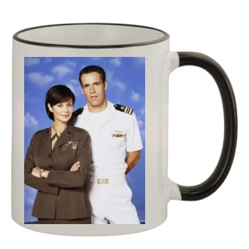 Catherine Bell 11oz Colored Rim & Handle Mug