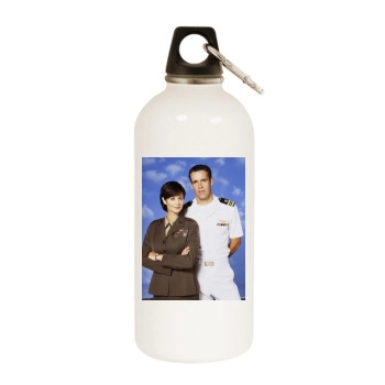 Catherine Bell White Water Bottle With Carabiner