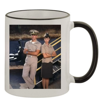 Catherine Bell 11oz Colored Rim & Handle Mug