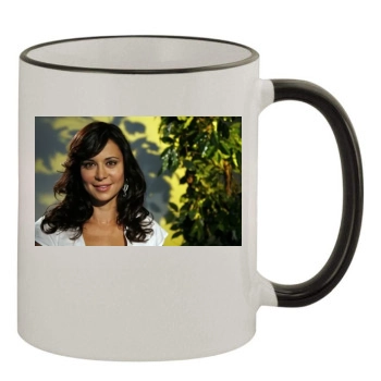 Catherine Bell 11oz Colored Rim & Handle Mug