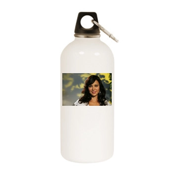 Catherine Bell White Water Bottle With Carabiner