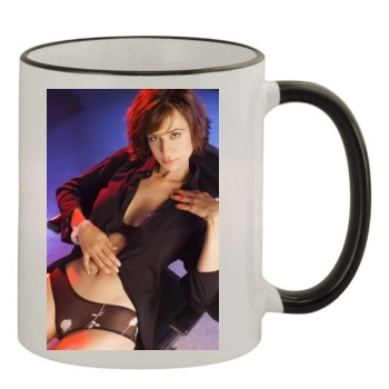 Catherine Bell 11oz Colored Rim & Handle Mug