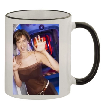 Catherine Bell 11oz Colored Rim & Handle Mug