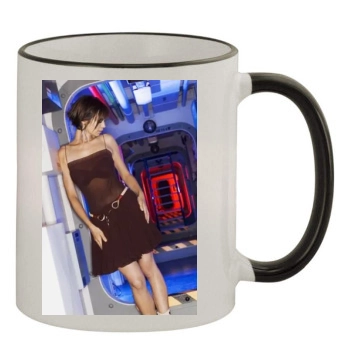 Catherine Bell 11oz Colored Rim & Handle Mug