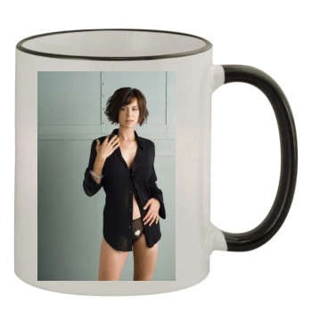 Catherine Bell 11oz Colored Rim & Handle Mug