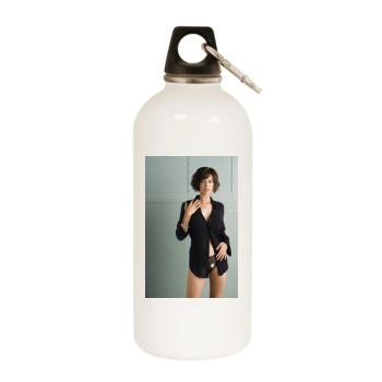 Catherine Bell White Water Bottle With Carabiner