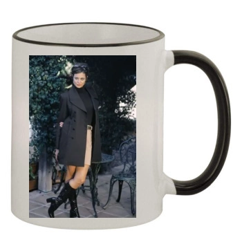 Catherine Bell 11oz Colored Rim & Handle Mug