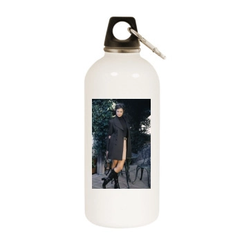 Catherine Bell White Water Bottle With Carabiner