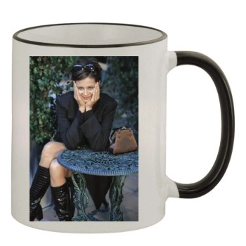 Catherine Bell 11oz Colored Rim & Handle Mug