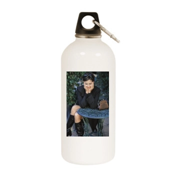 Catherine Bell White Water Bottle With Carabiner