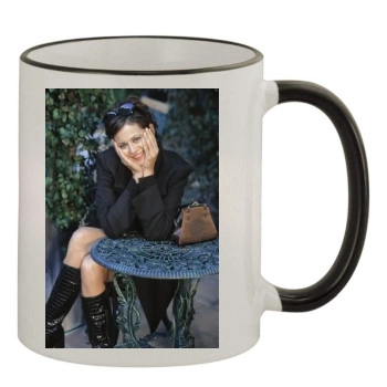 Catherine Bell 11oz Colored Rim & Handle Mug