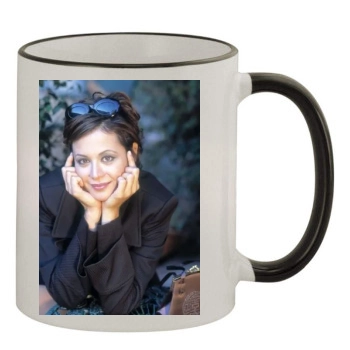 Catherine Bell 11oz Colored Rim & Handle Mug