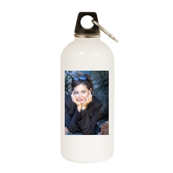 Catherine Bell White Water Bottle With Carabiner