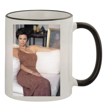 Catherine Bell 11oz Colored Rim & Handle Mug