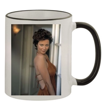 Catherine Bell 11oz Colored Rim & Handle Mug