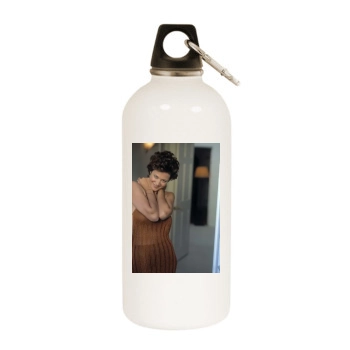 Catherine Bell White Water Bottle With Carabiner