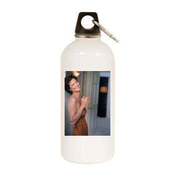 Catherine Bell White Water Bottle With Carabiner