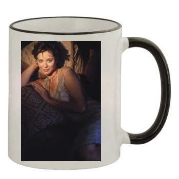 Catherine Bell 11oz Colored Rim & Handle Mug