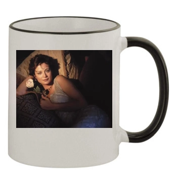 Catherine Bell 11oz Colored Rim & Handle Mug