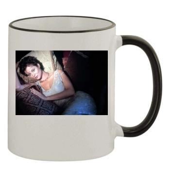 Catherine Bell 11oz Colored Rim & Handle Mug