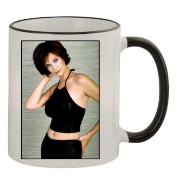 Catherine Bell 11oz Colored Rim & Handle Mug