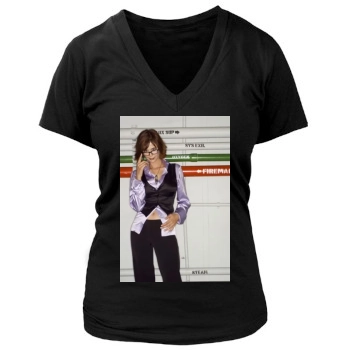 Catherine Bell Women's Deep V-Neck TShirt