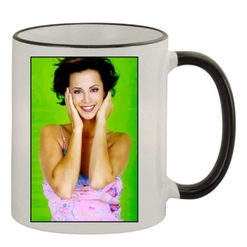 Catherine Bell 11oz Colored Rim & Handle Mug