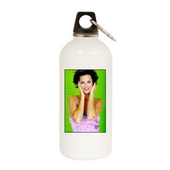 Catherine Bell White Water Bottle With Carabiner