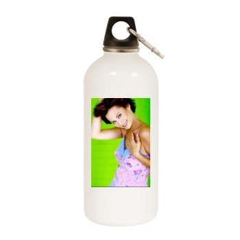 Catherine Bell White Water Bottle With Carabiner