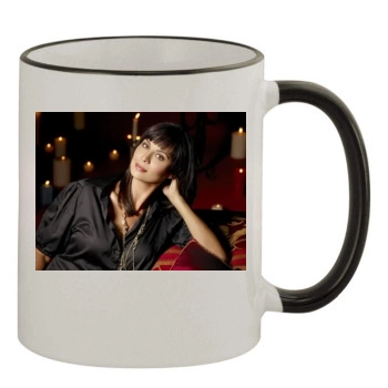 Catherine Bell 11oz Colored Rim & Handle Mug