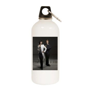 Catherine Bell White Water Bottle With Carabiner