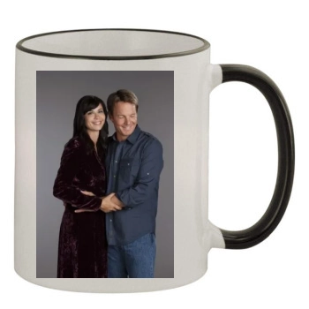 Catherine Bell 11oz Colored Rim & Handle Mug