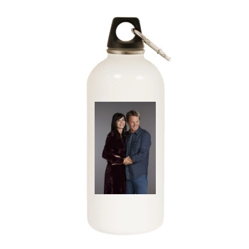 Catherine Bell White Water Bottle With Carabiner