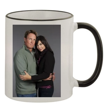 Catherine Bell 11oz Colored Rim & Handle Mug