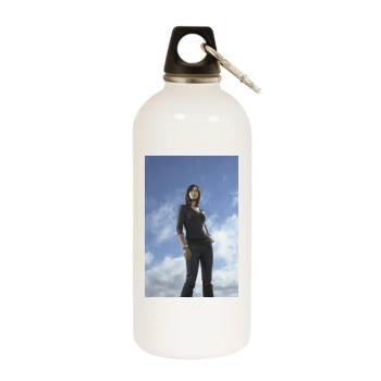 Catherine Bell White Water Bottle With Carabiner