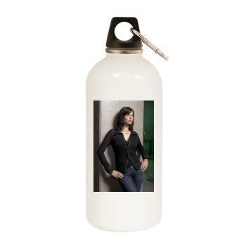 Catherine Bell White Water Bottle With Carabiner