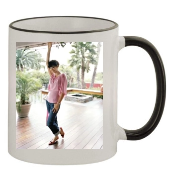 Catherine Bell 11oz Colored Rim & Handle Mug