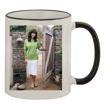 Catherine Bell 11oz Colored Rim & Handle Mug