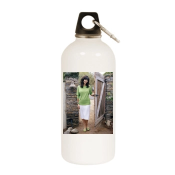 Catherine Bell White Water Bottle With Carabiner