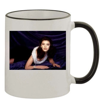 Catherine Zeta-Jones 11oz Colored Rim & Handle Mug