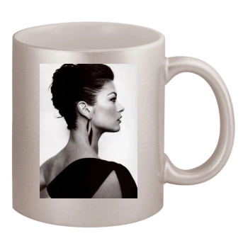 Catherine Zeta-Jones 11oz Metallic Silver Mug