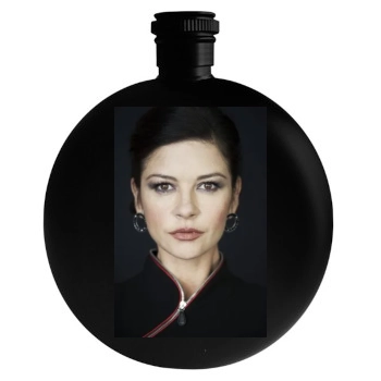 Catherine Zeta-Jones Round Flask