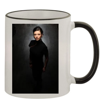 Catherine Zeta-Jones 11oz Colored Rim & Handle Mug