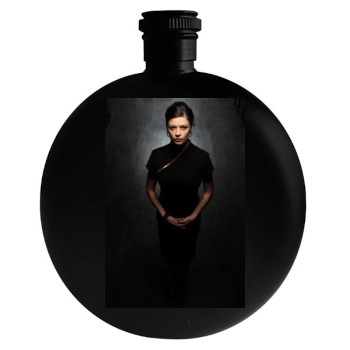 Catherine Zeta-Jones Round Flask