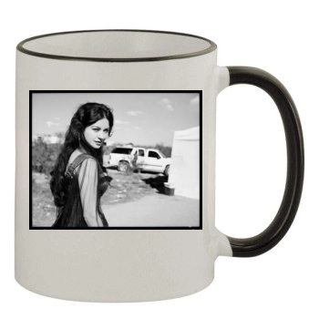 Catherine Zeta-Jones 11oz Colored Rim & Handle Mug