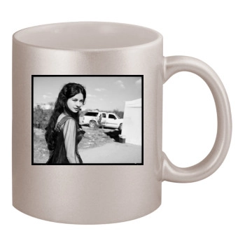 Catherine Zeta-Jones 11oz Metallic Silver Mug