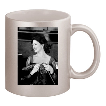 Catherine Zeta-Jones 11oz Metallic Silver Mug